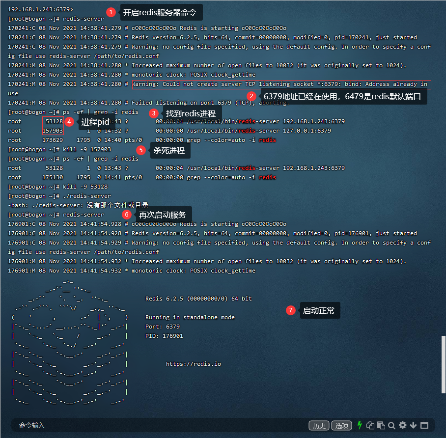 redis端口被占用
